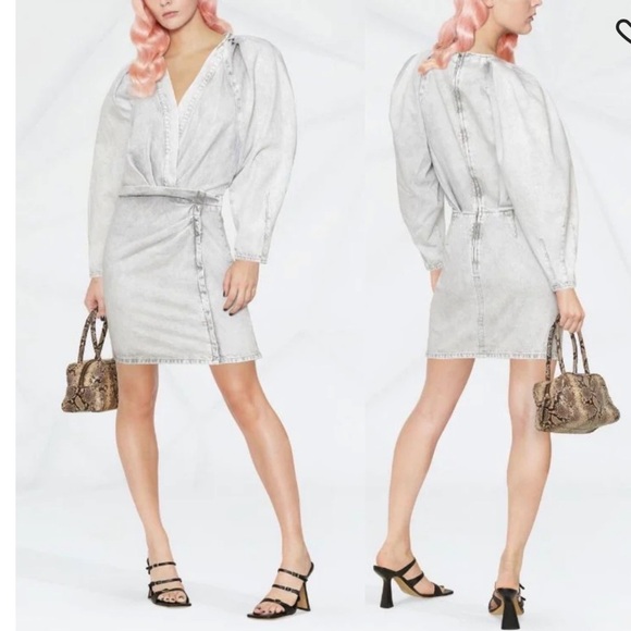 IRO Paloa light blue denim dress sz EUR 38 US 6 - Picture 1 of 14